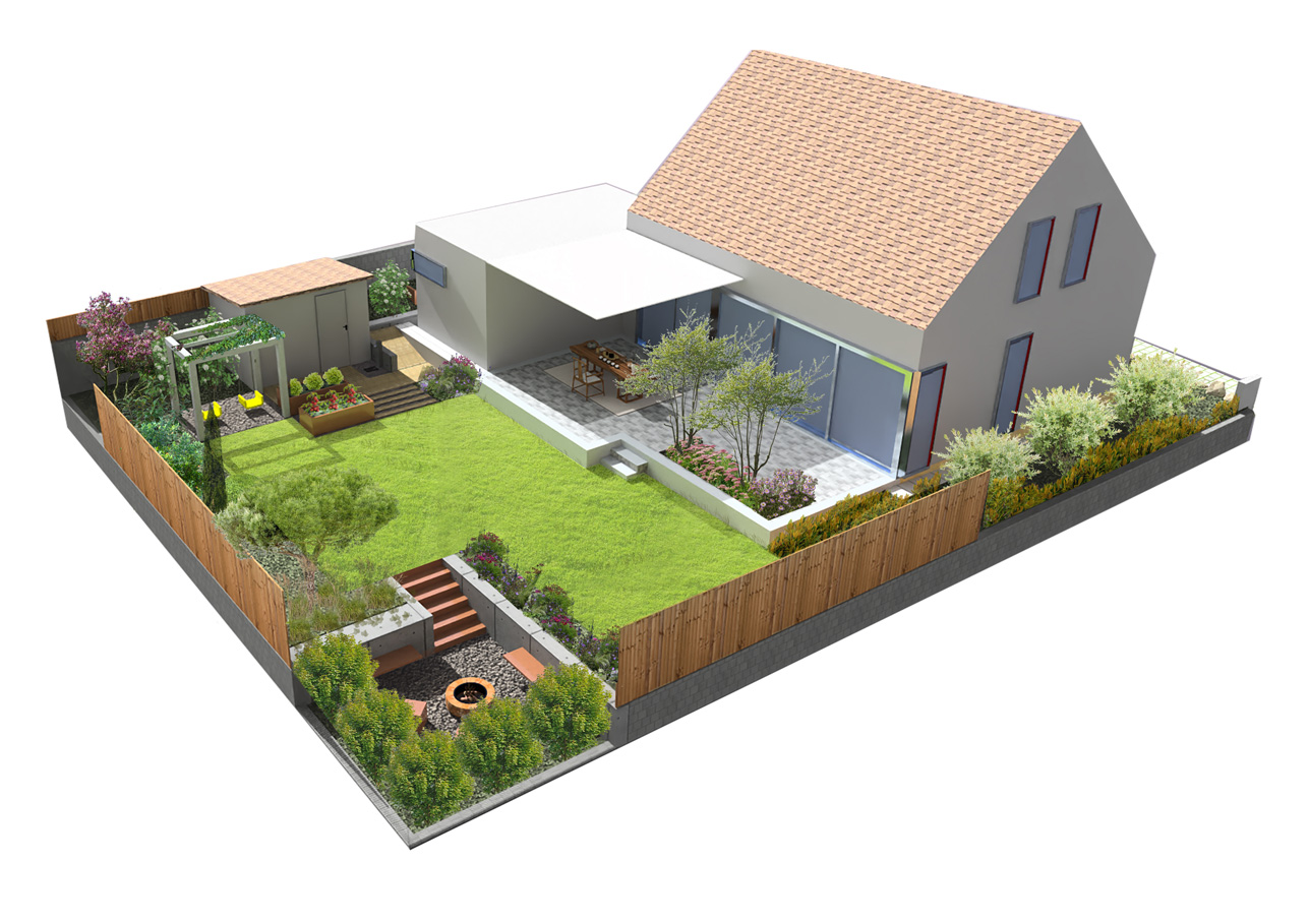 Ukážka projektu záhrady 1